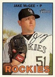 2016 Topps Heritage Base Set Jake McGee #605 card