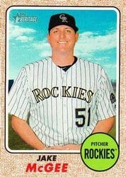 2017 Topps Heritage Base Set Jake McGee #349 card