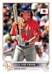 2022 Topps Japan Edition Base Set Jake Meyers #199 card