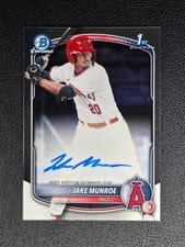 2025 Bowman Draft Chrome Prospect Autographs Jake Munroe #CPA-JMU card