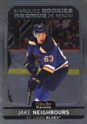 2021-22 O-Pee-Chee Platinum Base Set Jake Neighbours #278 card