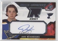 2021-22 SPx Rookie Autograph Jersey Jake Neighbours #JN card
