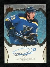 2021-22 Upper Deck Ice Exquisite Collection Rookie Signatures Jake Neighbours #R-JN card