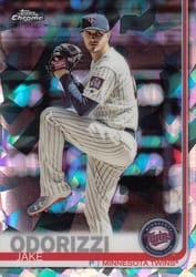 2019 Topps Chrome Sapphire Edition Base Set Jake Odorizzi #63 card