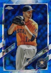 2021 Topps Chrome Update Sapphire Edition Base Set Jake Odorizzi #US139 card