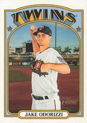 2021 Topps Heritage Base Set Jake Odorizzi #351 card