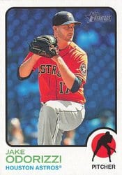 2022 Topps Heritage Base Set Jake Odorizzi #320 card