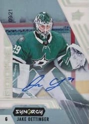 2020-21 Upper Deck Synergy Base Set Jake Oettinger #107 card