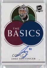 2021-22 Upper Deck The Cup The Basics Autograph Jake Oettinger #TB-JO card