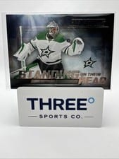 2025-26 Upper Deck Credentials Standing on Their Head Jake Oettinger #SH-4 card