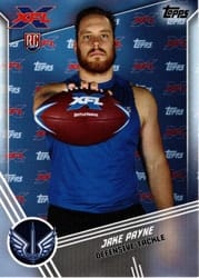 2020 Topps XFL Base Set Jake Payne #58 card