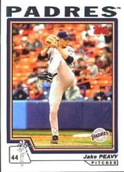 2004 Topps Base Set Jake Peavy #37 card