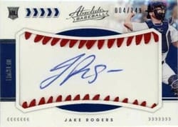 2020 Panini Absolute Base Set Jake Rogers #156 card