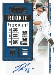 2020 Panini Contenders Base Set Jake Rogers #130 card