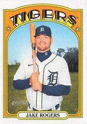 2021 Topps Heritage Base Set Jake Rogers #685 card