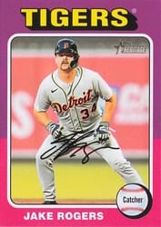 2024 Topps Heritage Base Set Jake Rogers #46 card