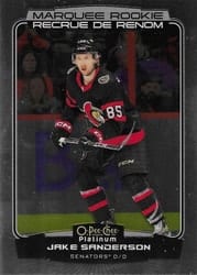 2022-23 O-Pee-Chee Platinum Base Set Jake Sanderson #297 card