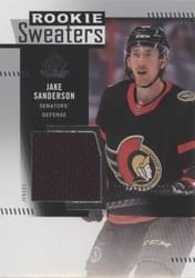 2022-23 SP Game Used Rookie Sweaters Jake Sanderson #RS-SA card