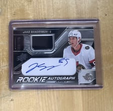 2022-23 SPx Rookie Autograph Jersey Jake Sanderson #SA card