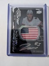 2022-23 SPx UD Black Pride of a Nation - Rookies Jake Sanderson #PON-JS card