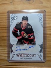 2022-23 SPx White Out Rookie Autos Jake Sanderson #WOR-SA card