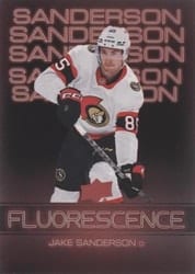 2022-23 Upper Deck Flourescence Gold Parallel Jake Sanderson #F-45 card