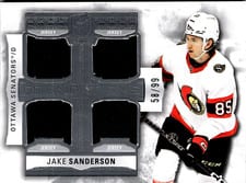 2022-23 Upper Deck The Cup Foundations Quad Jersey Jake Sanderson #F-SA card