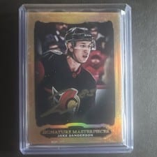 2022-23 Upper Deck Ultimate Collection Signature Masterpieces Jake Sanderson #USM-JS card