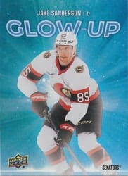 2025-26 Upper Deck Glow-Up Jake Sanderson #GU-3 card