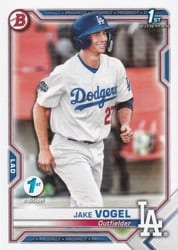 2021 Bowman 1st Edition Base Set Jake Vogel #BP-59 card