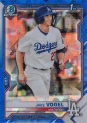 2021 Bowman Sapphire Edition Base Set Jake Vogel #BCP-59 card