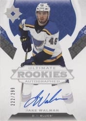 2019-20 Upper Deck Ultimate Collection Base Set Jake Walman #148 card
