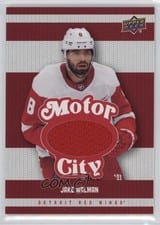 2025-26 Upper Deck Detroit Red Wings Centennial Motor City Materials Jake Walman #MCM-JW card