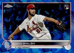 2022 Topps Chrome Update Sapphire Edition Base Set Jake Walsh #US306 card