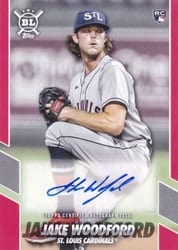 2021 Topps Big League Opening Act Autographs Jake Woodford #OAA-JW card