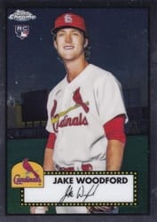 2021 Topps Chrome Platinum Anniversary Base Set Jake Woodford #91 card