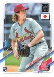 2021 Topps Japan Edition Base Set Jake Woodford #156 card