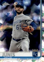 2019 Topps Chrome Sapphire Edition Base Set Jakob Junis #252 card