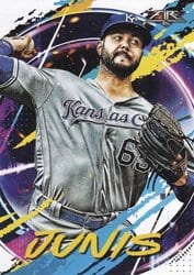2020 Topps Fire Base Set Jakob Junis #196 card