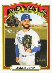 2021 Topps Heritage Base Set Jakob Junis #257 card