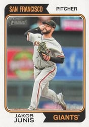 2023 Topps Heritage Base Set Jakob Junis #268 card