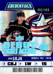 2019-20 Upper Deck Credentials Base Set Jakob Lilja #70 card