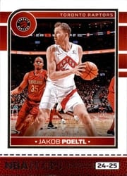 2024-25 Hoops Base Set Jakob Poeltl #185 card