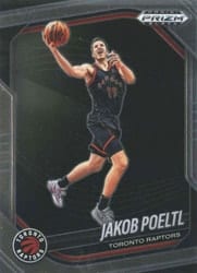 2024-25 Panini Prizm Black Base Set Jakob Poeltl #185 card