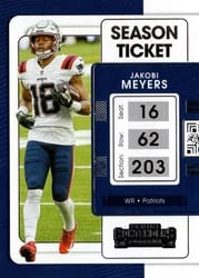 2021 Panini Contenders Base Set Jakobi Meyers #68 card