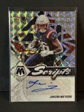 2022 Panini Mosaic Scripts Jakobi Meyers #S-JM card