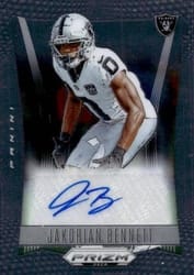 2024 Panini Prizm Deca Signatures Jakorian Bennett #S-JBT card