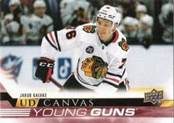 2022-23 Upper Deck UD Canvas Jakub Galvas #C104 card