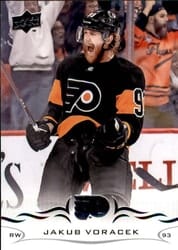 2018-19 Upper Deck Base Set Jakub Voracek #388 card