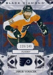 2019-20 Upper Deck Black Diamond Base Set Jakub Voracek #BDB-JV card